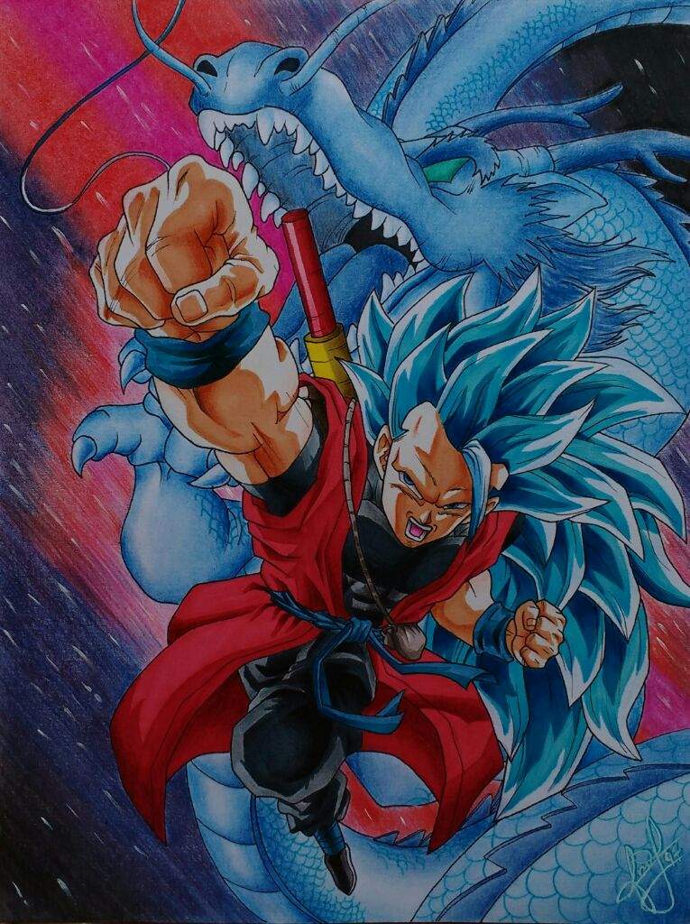 Dibujo de Goku Xeno SSJ 3 Blue | •Arte Amino• Amino