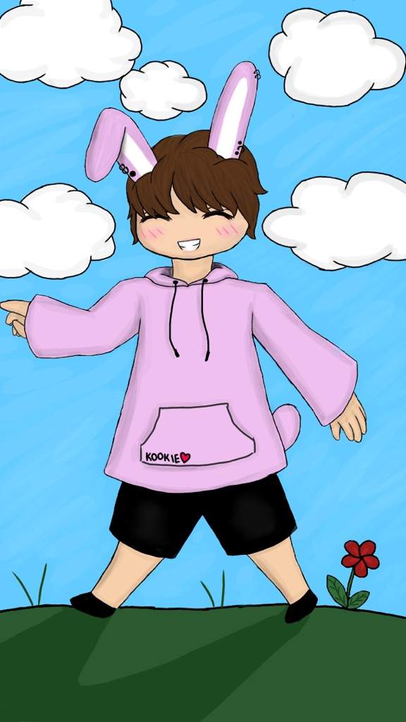 Jungkook Fanart Bunny - Fureru Wallpaper