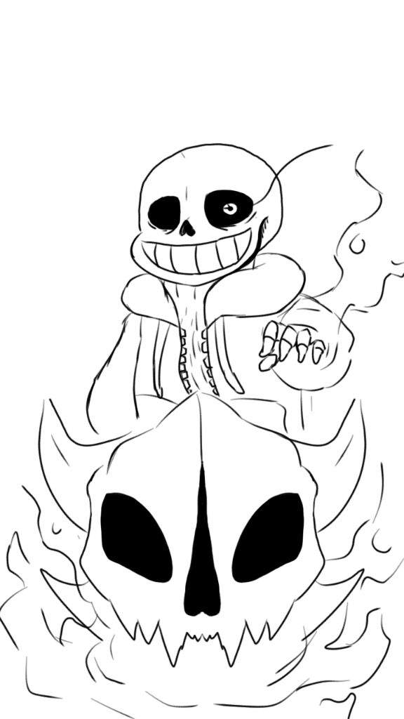 Everyone still into sanses right? Well heres a doodle | Undertale Amino