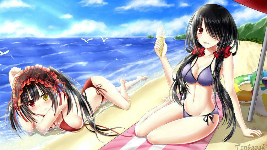 Anime skull bikini