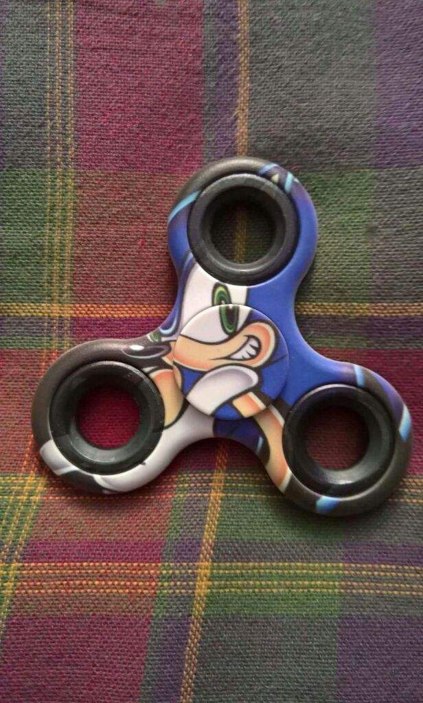 sonic the hedgehog fidget spinner