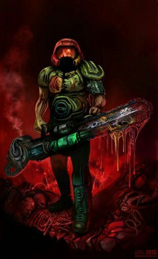 Awesome Doom Marine, "DoomGuy", Artwork | Horror Amino
