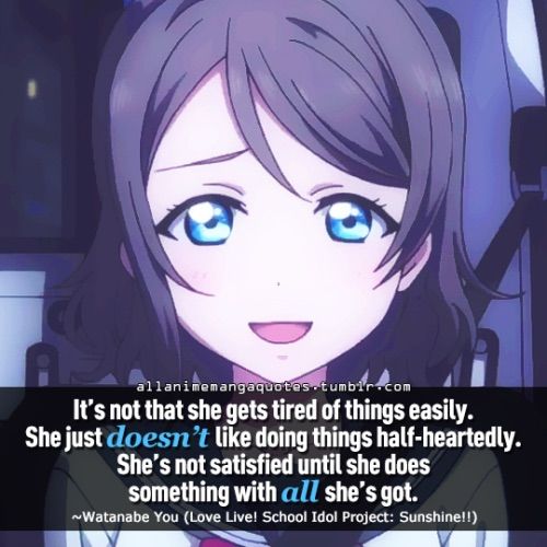 You Watanabe: A Love Live character analysis | LOVE LIVE! Amino