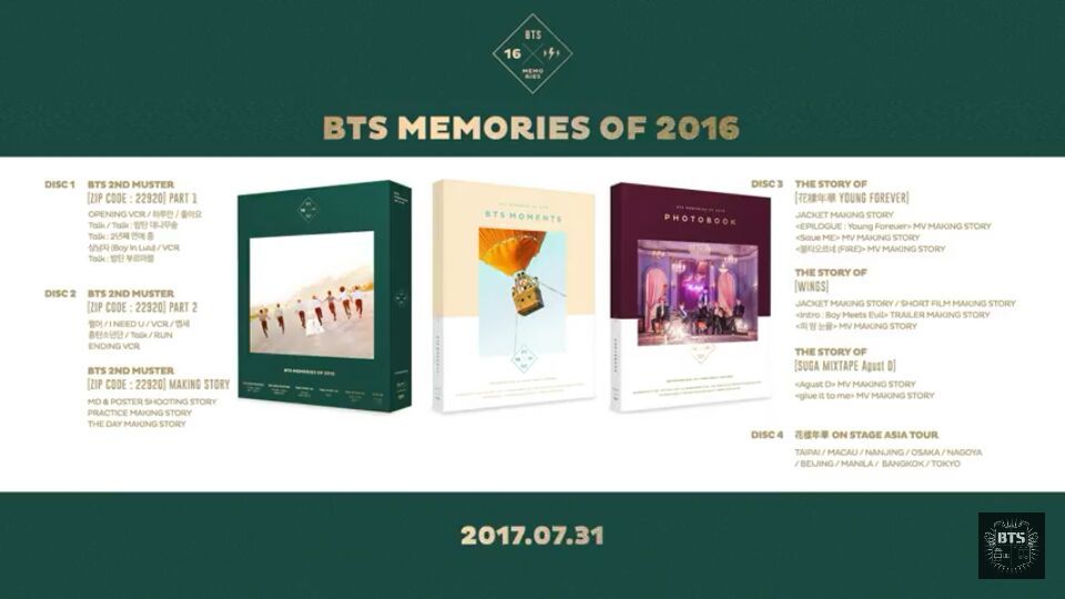 Bts Memories Of 16 Dvd Preview Bts Canada Amino