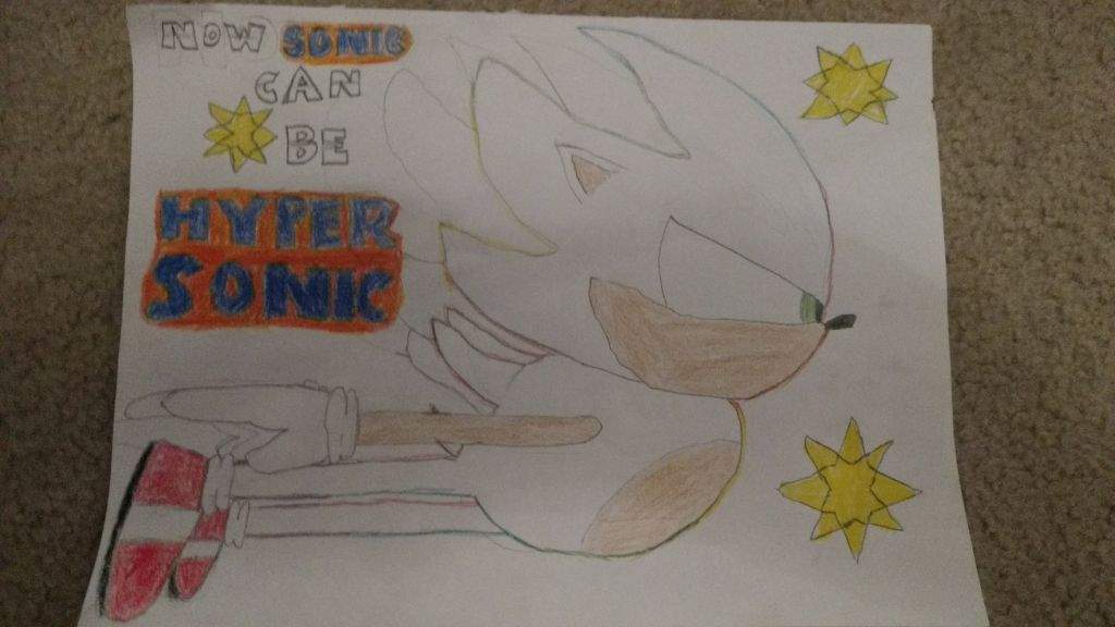 Here S A Picture Of Hyper Sonic I Think It Turned Out Well