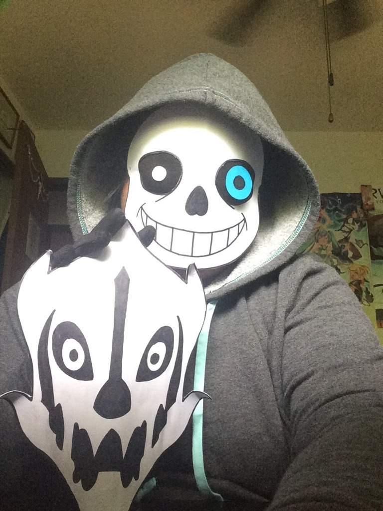 Lol made a sans mask and gaster blaster!💀 | Undertale Amino