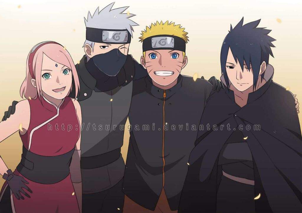 El Equipo 7 Kakashi/Sakura/Naruto/Sasuke | •Anime• Amino