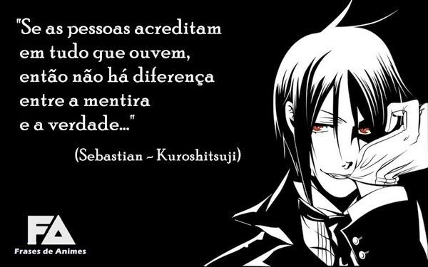 Frases 1º (Sebastian Michaelis) | • Anime Amino