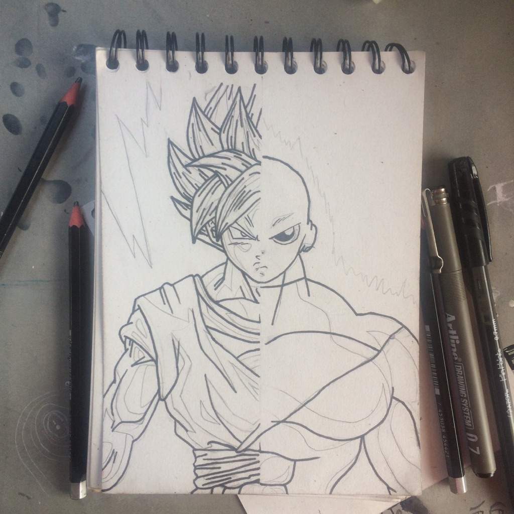 ✾ Goku vs Jiren | Proceso de Dibujo ✾ | •Anime• Amino
