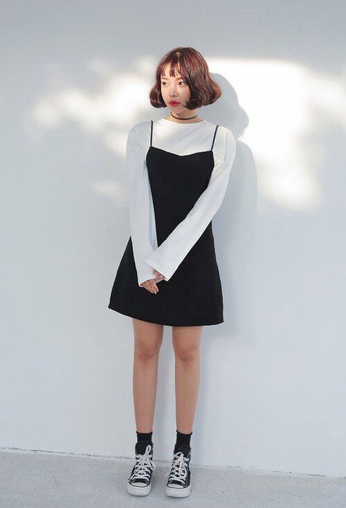 Black & White Outfit Inspiration Part 1 | Korean Fashion Amino