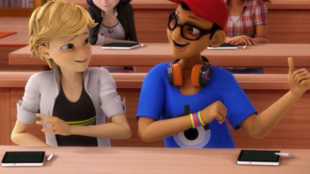 Adrien with his best friend nino | Miraculous Amino