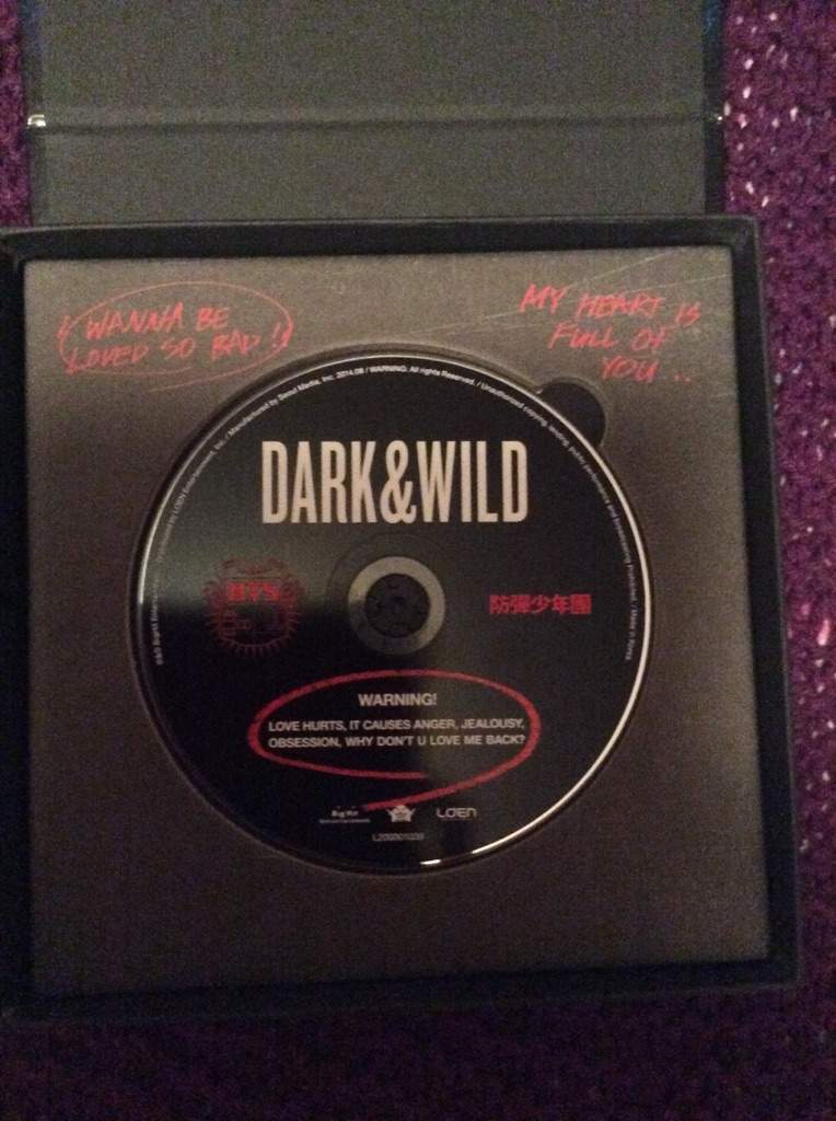 bts dark and wild unboxing mean namjoon