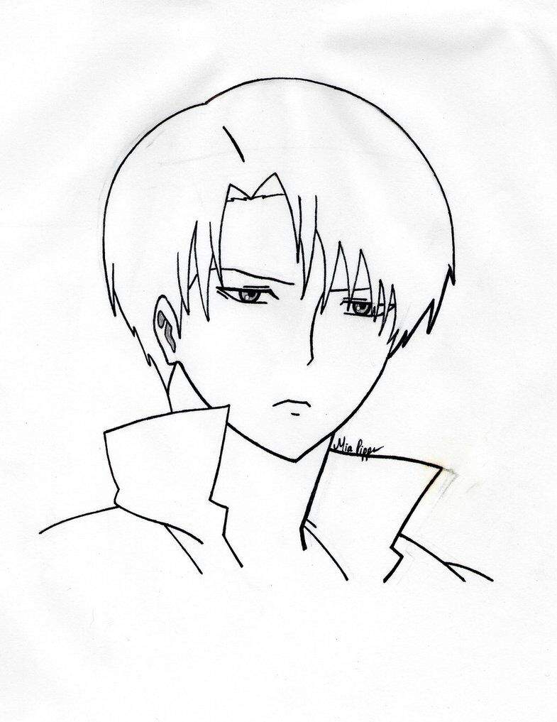 Images Of Levi Ackerman Easy Drawing