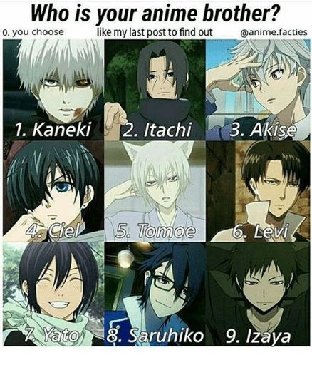 Who's your anime brother? 😎 | Anime Amino