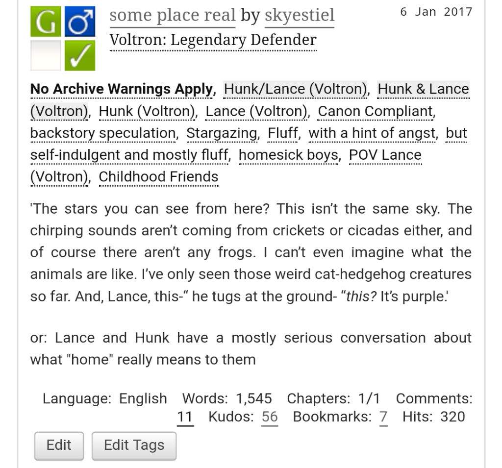 Some Place Real Skyestiel Voltron Legendary Defender Archive Or Lance And Hunk Have A Mostly Serious Conversation About What Home Really Means To Them