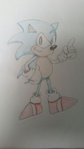 Classic Sonic with Shading | Sonic the Hedgehog! Amino