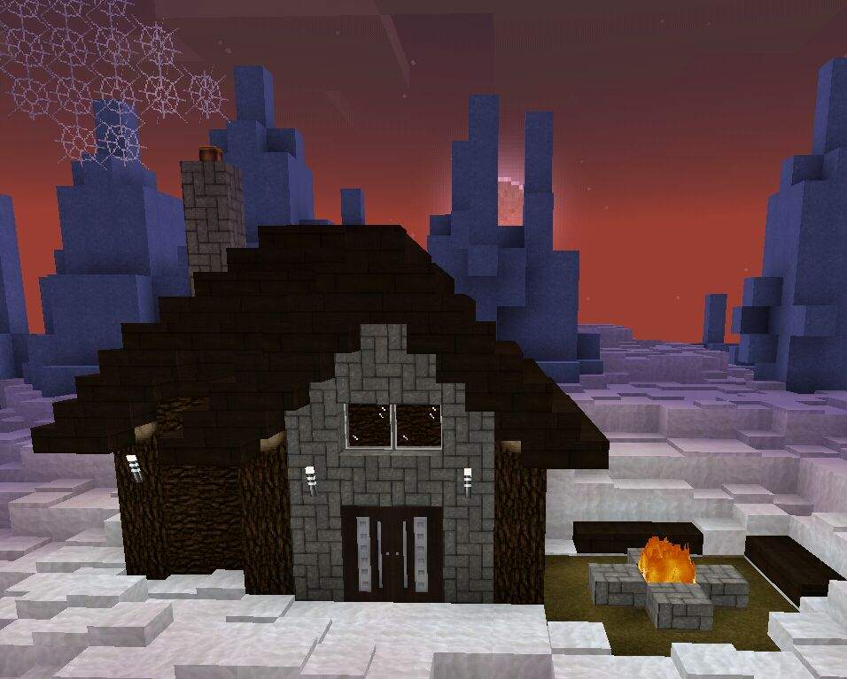 Winter Cabin Minecraft Amino