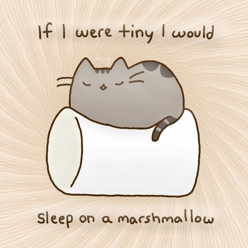 Sleep on a Marshmallow- Redraw | Pusheen The Cat Amino Amino