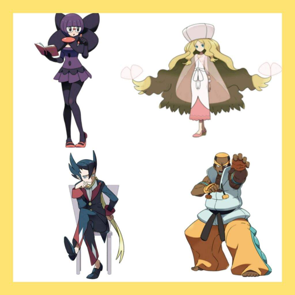 In Pokémon X and Y, the Elite Four at the Kalos Pokémon League consis...