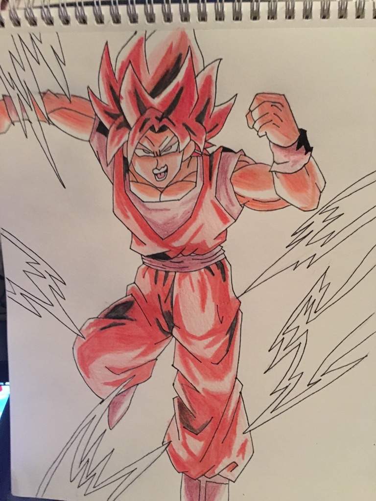 Super Kaioken Goku drawing | DragonBallZ Amino