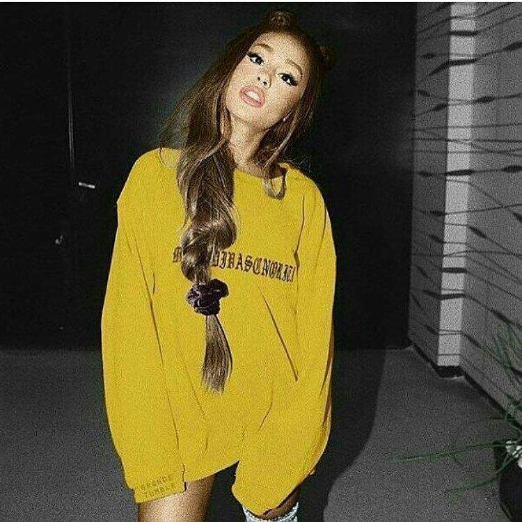 ariana yellow hoodie