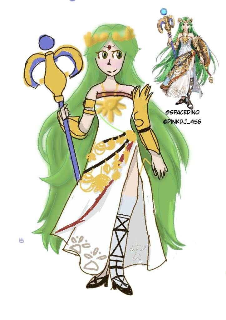 Lady Palutena ( Kid Icarus Uprising ) | Beginner Artist Amino