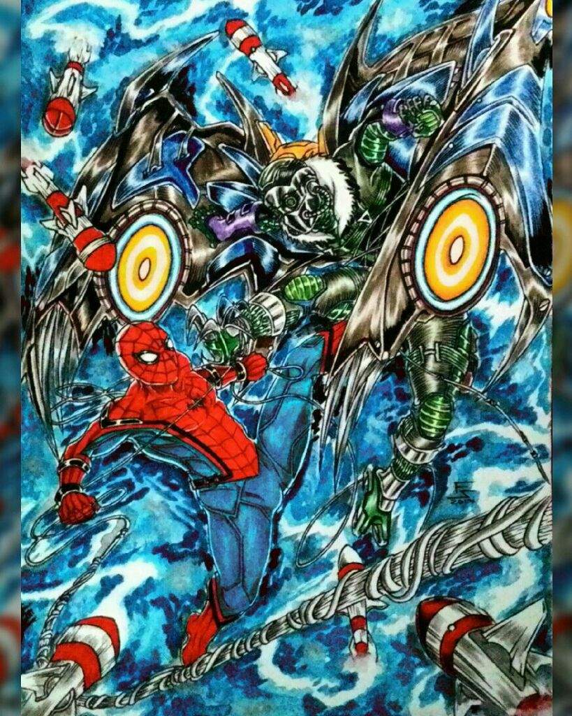 Spider-man vs The Vulture Artwork | Comics Amino