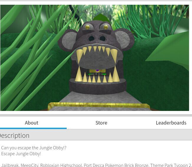 Lied This Is Not A Roblox Obby Roblox Amino - the jungle roblox