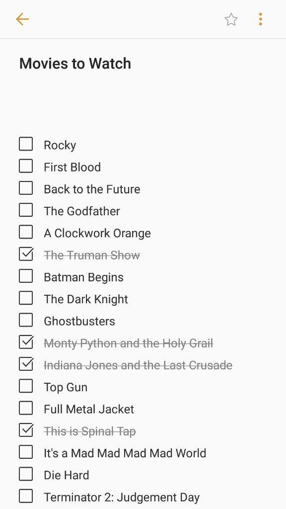 all my movies list all my movies list