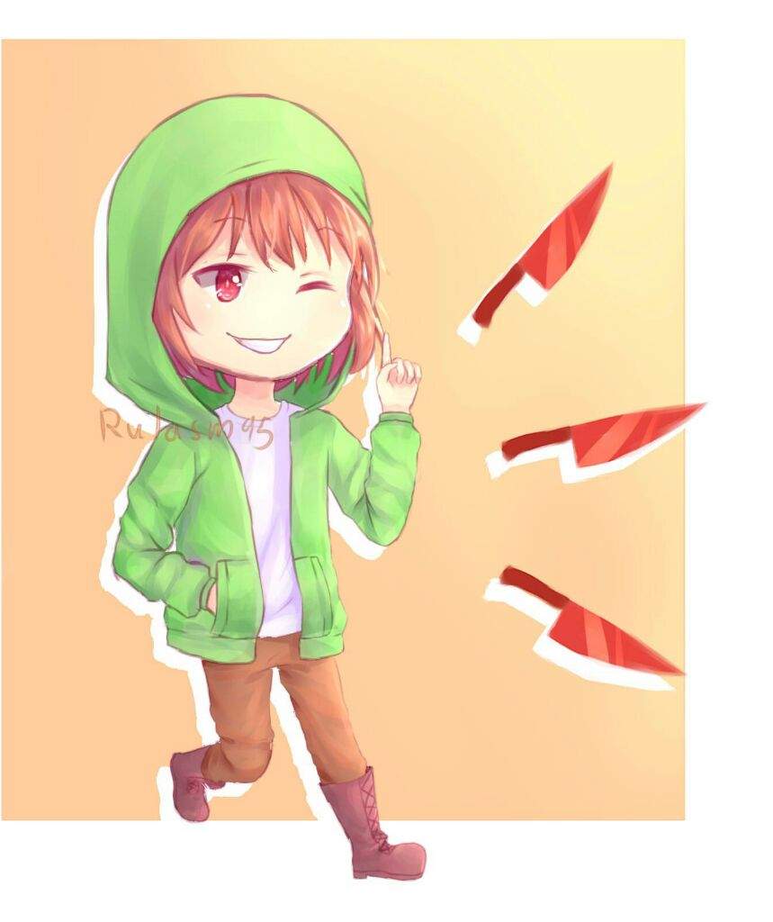 Chibi storyshift chara ( art trade) | Undertale Amino