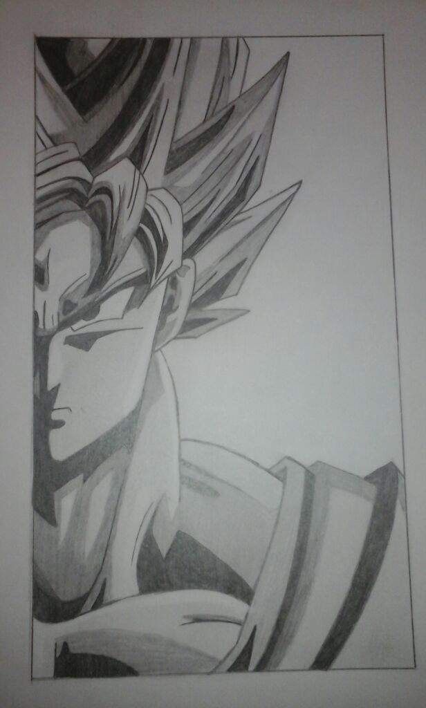 Dibujo de Goku en blanco y negro | •Anime• Amino