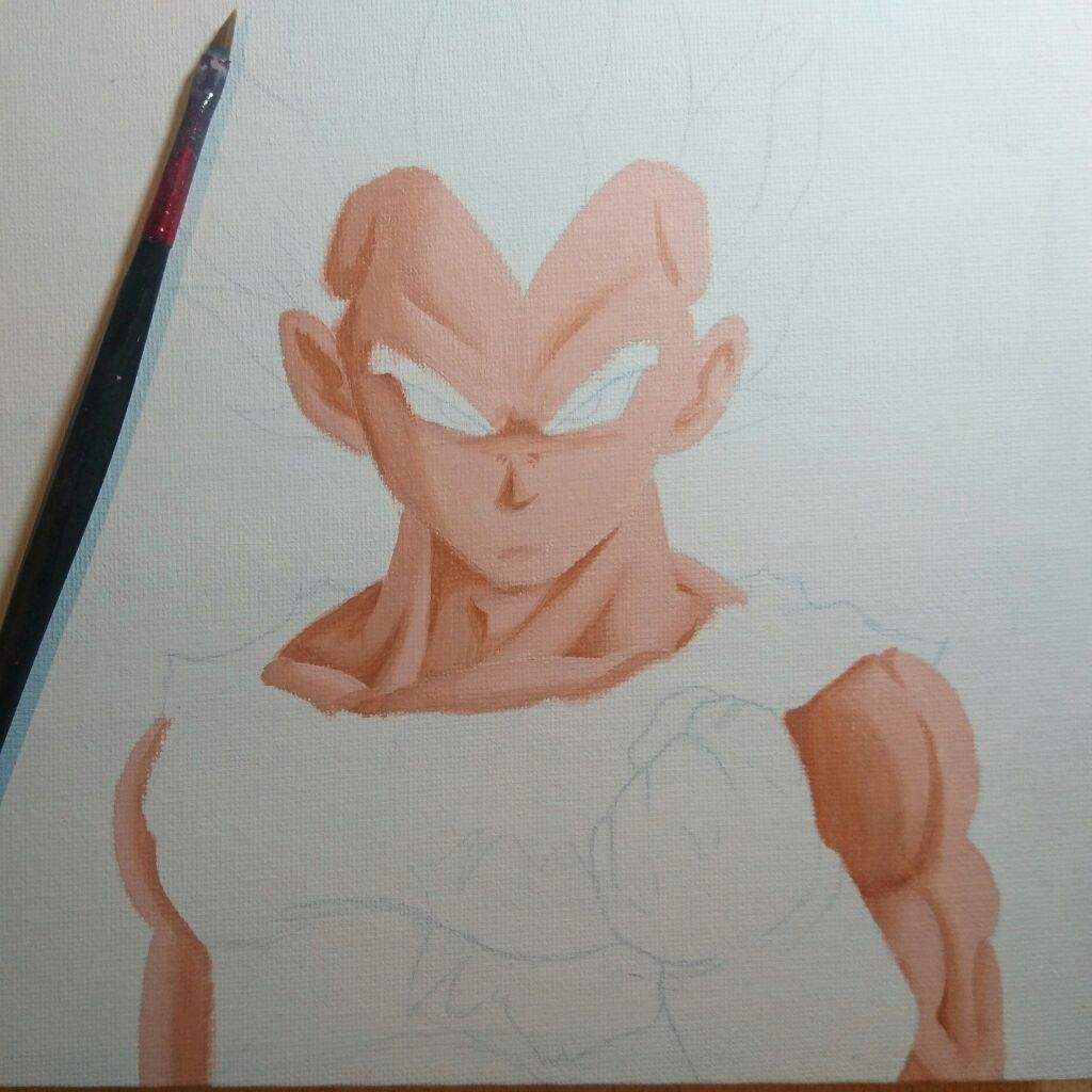 majin vegeta painting