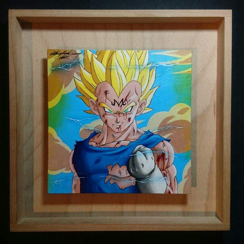 majin vegeta painting