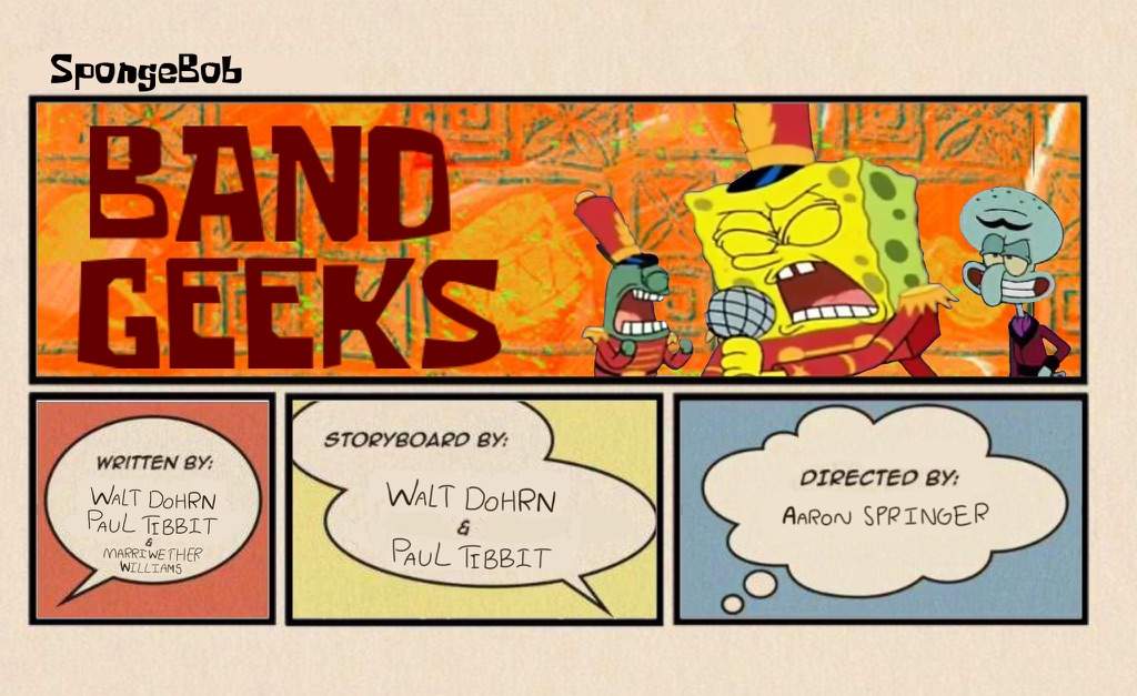 SpongeBob "Band Geeks" Title Card | The Loud House Amino Amino