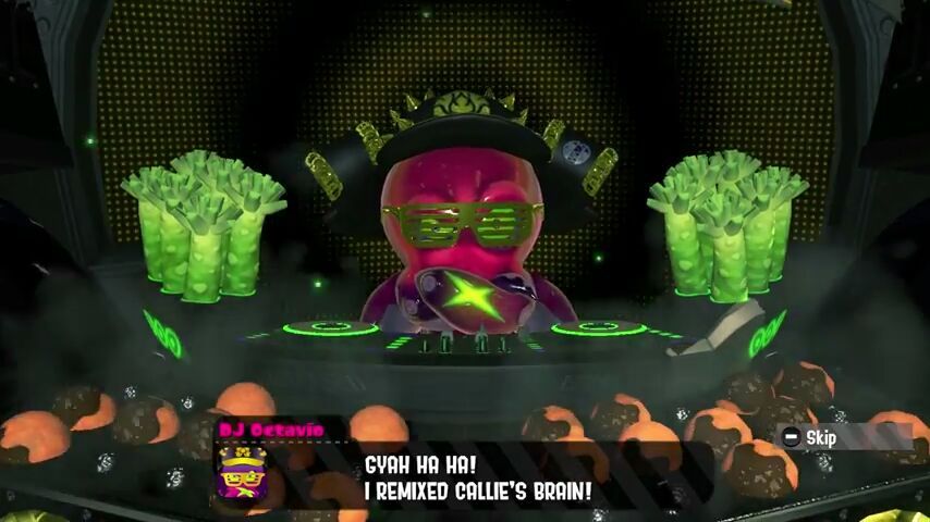 Spoilers about the Final Boss of Splatoon 2.