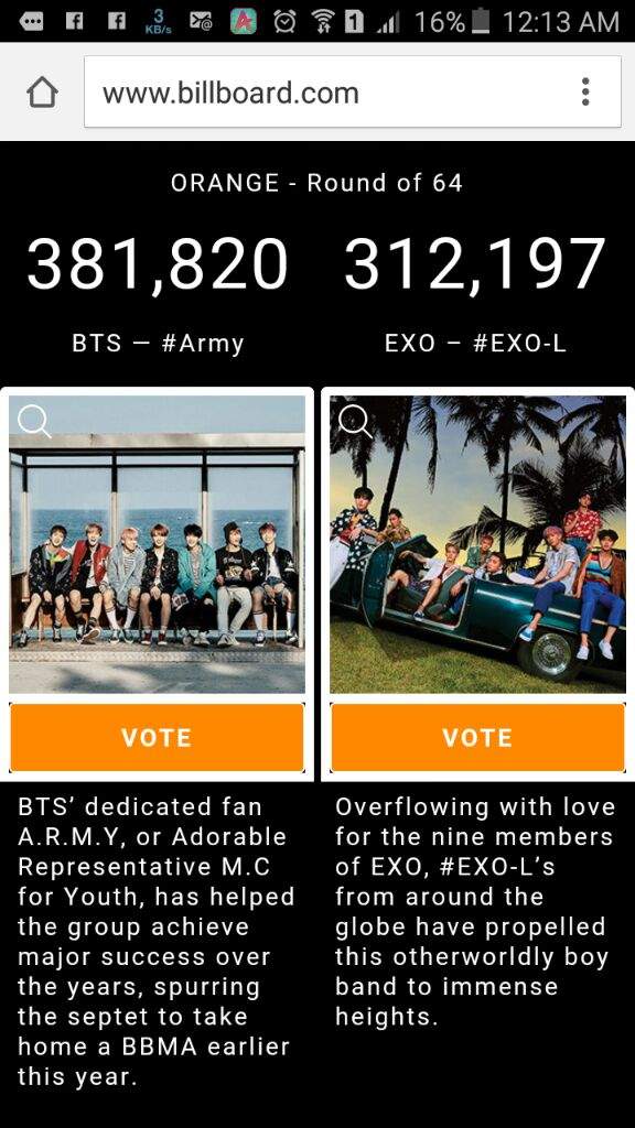 Vote for exo on Billboard NOW .. | Exo-L's Amino