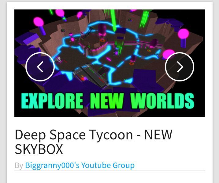 Roblox Deep Space Tycoon