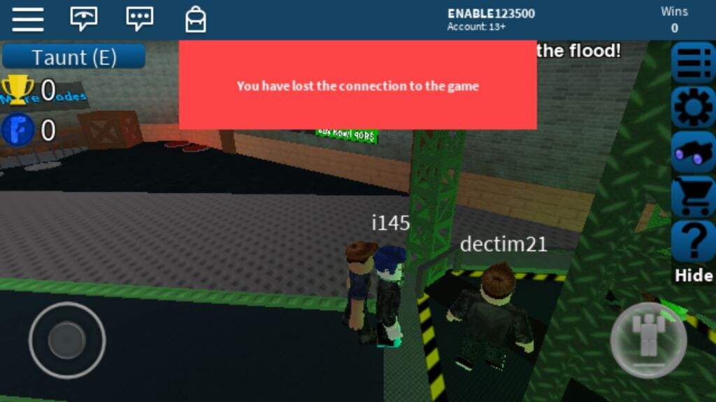 I Lost Connection For No Reason Roblox Amino - you have lost connection to the game roblox