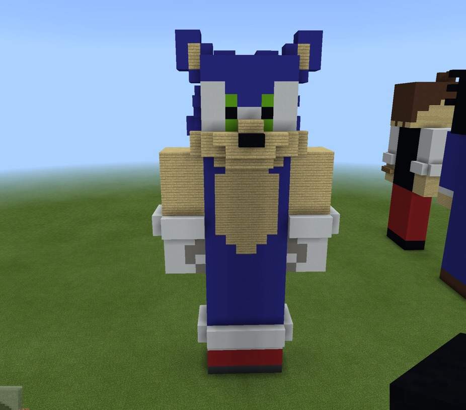 How To Make Sonic Minecraft Statue Youtube vrogue.co