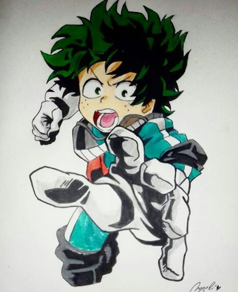 Mi dibujo de izuku midoriya 😍 | •Anime• Amino