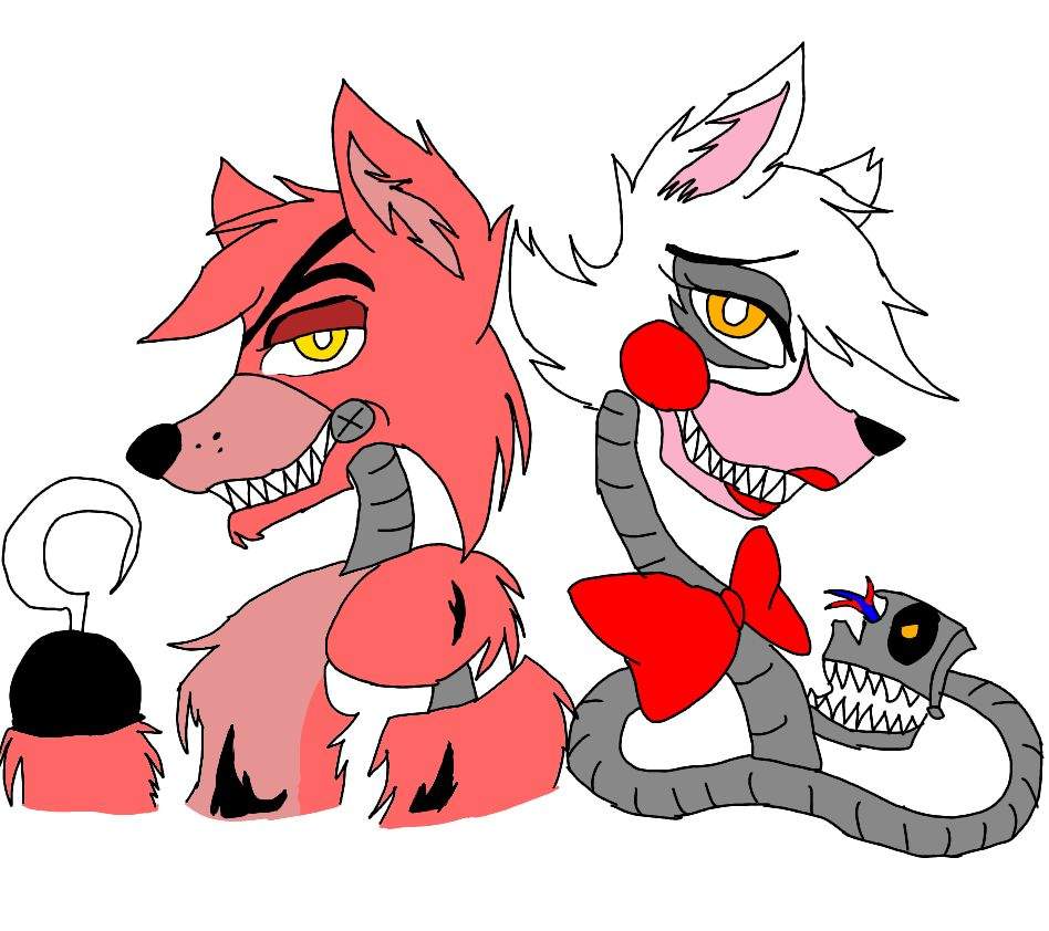 Foxy X Mangle Fnaf School Amino Amino - 