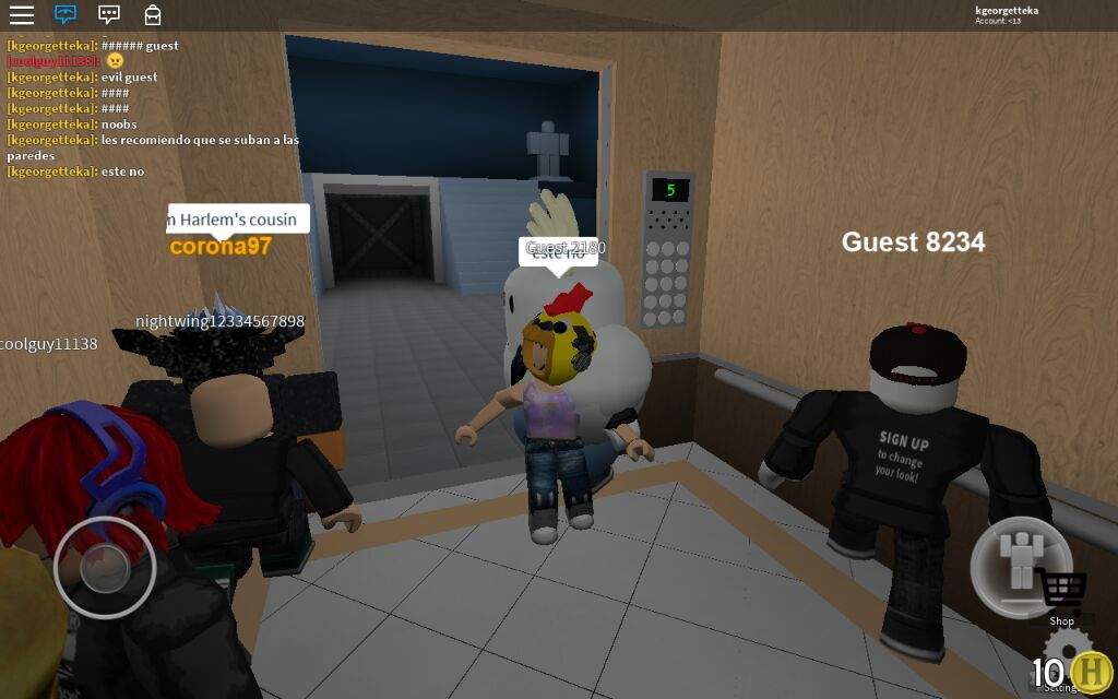 En Roblox The Normal Elevator Con Big Chesse Y Guest Mujer - roblox sign up as guest