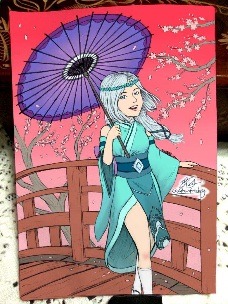 Kagura Mobile Legends Fanart Why Are Umbrellas So Hard To Draw Art Amino