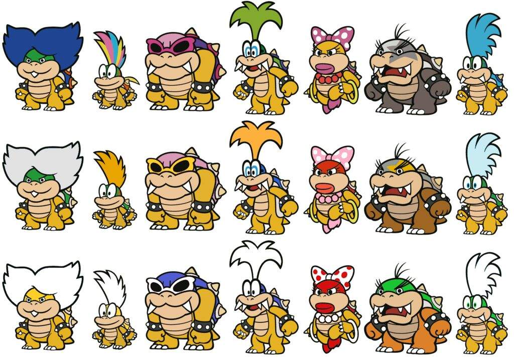 Mario Coloring Pages Koopalings Larry Koopa And The Podoboos Burn The 
