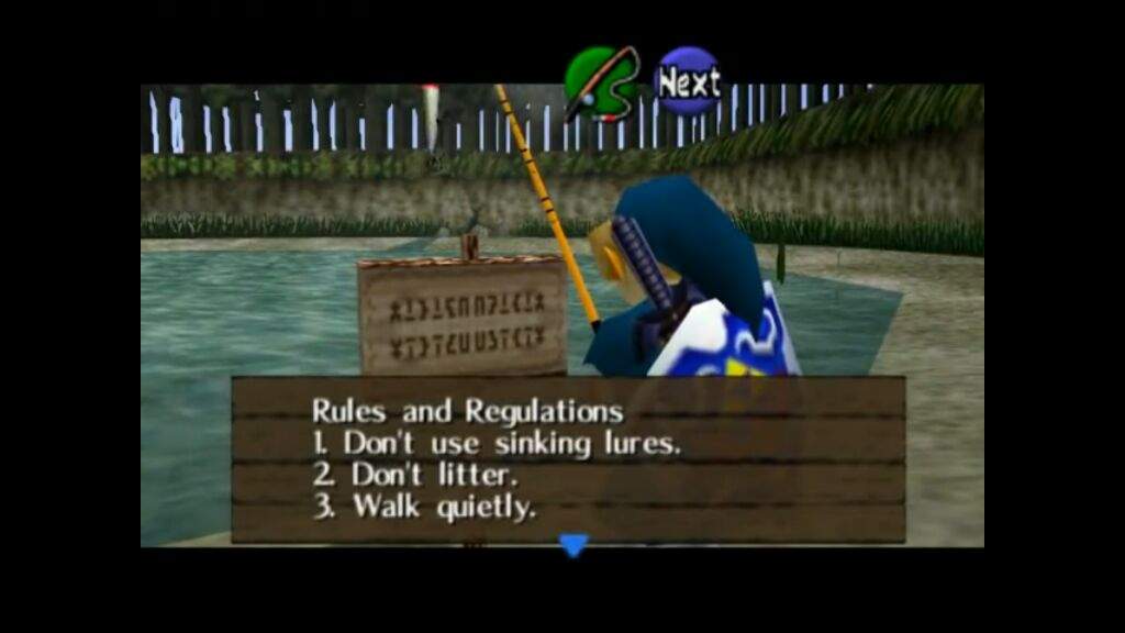 Rules And Regulations Of The Fishing Pond Zelda Amino