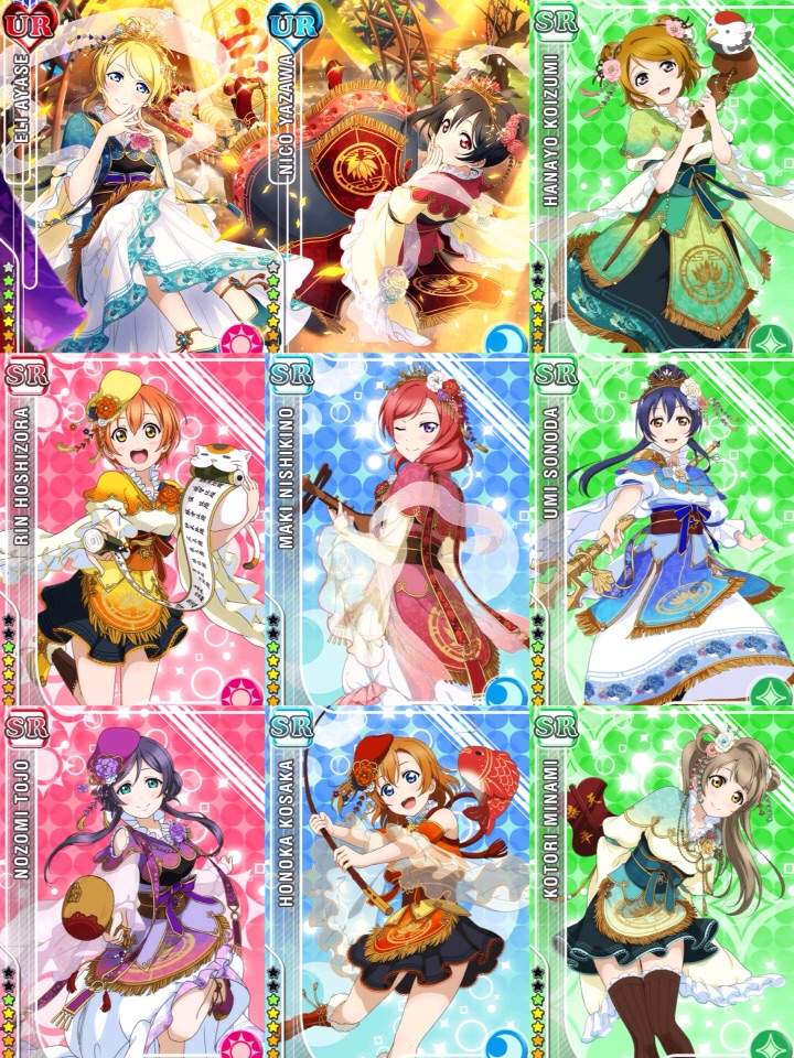 ✧ || My Top 9 Favorite Card Sets in SIF | LOVE LIVE! Amino