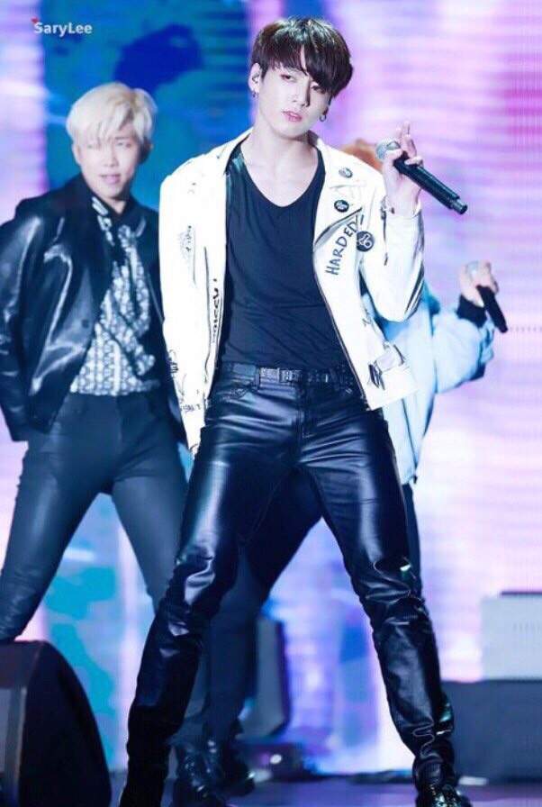 Jungkook in leather pants | ARMY's Amino