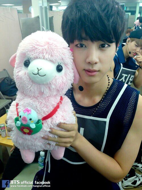 bts with plushies