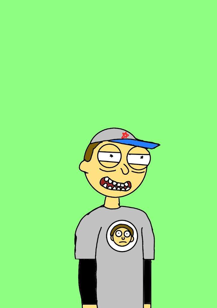 Este soy yo dibujado al estilo Rick and Morty | •Rick y morty• Amino
