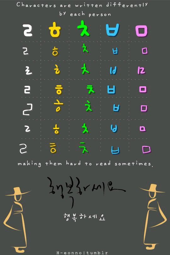 korean handwriting font